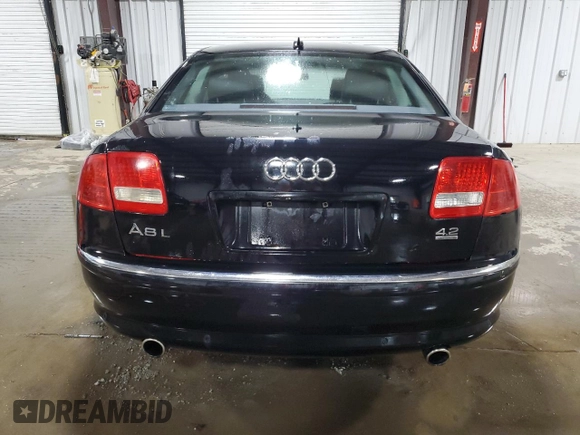 2004 Audi A8 with VIN WAUML44E04N024293, listed as a Copart auction lot 60246125 with 161,278 mi miles and Salvage title. Bid and sale history available at DreamBid. Image 6.