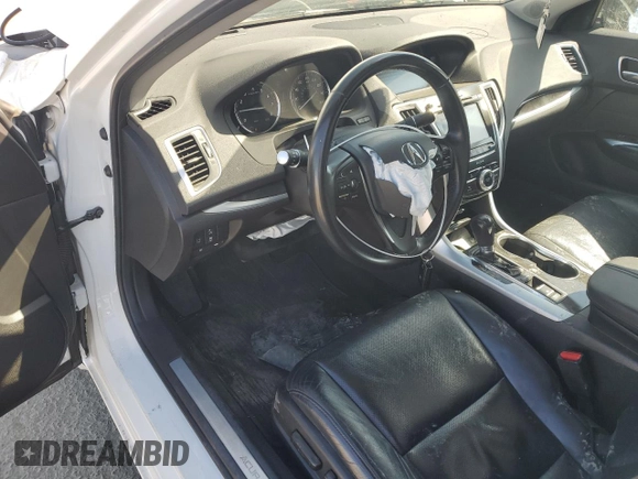 2020 Acura TLX w/Technology Pkg with VIN 19UUB1F5XLA017067, listed as a Copart auction lot 53658725 with 56,007 mi miles and Salvage Title. Bid and sale history available at carsss.com. Image 8.