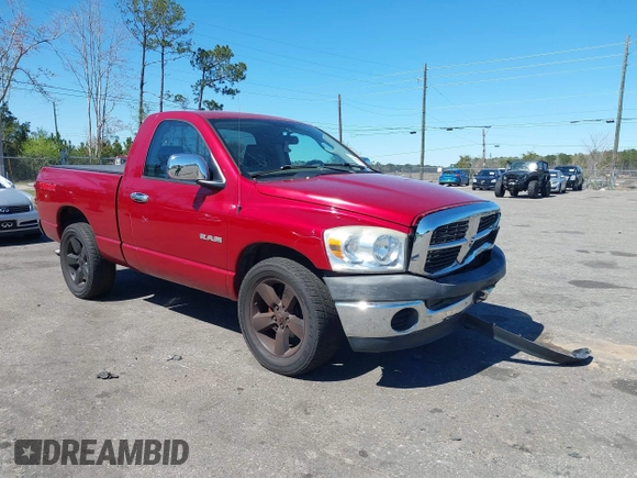 2008 Dodge 1500 ST with VIN 1D7HA16K58J199220, listed as a IAAI auction lot 41743950 with 71,214 mi miles and . Bid and sale history available at DreamBid. Image 1.