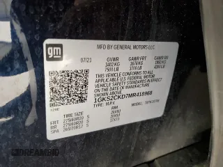 2021 GMC Yukon AT4 with VIN 1GKS2CKD7MR418968, listed as a Copart auction lot 82445284 with 73,660 mi miles and Salvage Title. Bid and sale history available at carsss.com. Image 15.