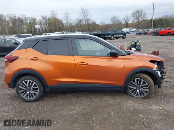 2021 Nissan Kicks SV with VIN 3N1CP5CV6ML487360, listed as a IAAI auction lot 42037750 with 88,491 mi miles. Bid and sale history available at carsss.com. Image 13.