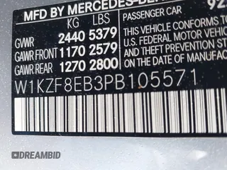 2023 Mercedes-Benz E 350 z VIN W1KZF8EB3PB105571, wystawiony jako IAAI lot #42308155 z przebiegiem 6 416 mil mil oraz . Historia ofert i sprzedaży dostępna na DreamBid. Obrazek 9.