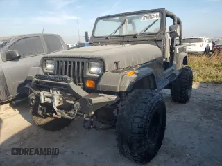 1995 Jeep Wrangler with VIN 1J4FY29S0SP275214, listed as a Copart auction lot 75086344 with 158,912 mi miles and Salvage Title. Bid and sale history available at carsss.com. Image 1.