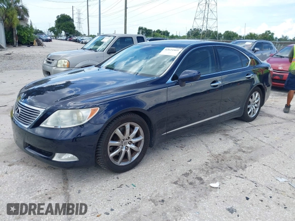 2007 Lexus LS 460 with VIN JTHBL46F675040713, listed as a IAAI auction lot 42624465 with 109,079 mi miles and . Bid and sale history available at DreamBid. Image 17.