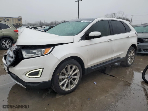 2017 Ford Edge Titanium with VIN 2FMPK3K83HBC63084, listed as a Copart auction lot 42919925 with 175,926 mi miles and Salvage Title. Bid and sale history available at carsss.com. Image 1.