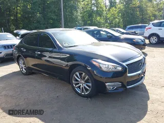 2015 Infiniti Q70 with VIN JN1BY1AR2FM560837, listed as a IAAI auction lot 42577382 with 145,507 mi miles and . Bid and sale history available at DreamBid. Image 1.