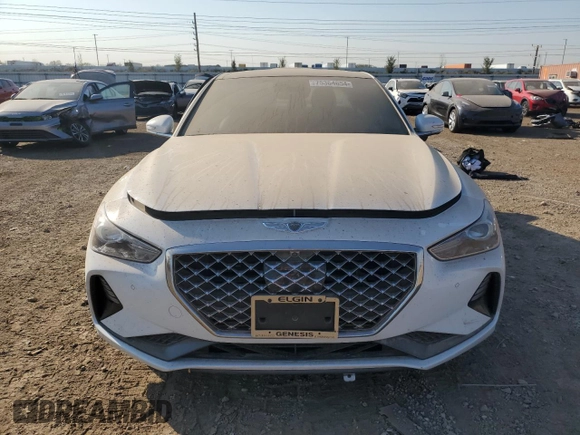 2019 Genesis G70 Dynamic with VIN KMTG34LE8KU037475, listed as a Copart auction lot 75364654 with 45,727 mi miles and Salvage Title. Bid and sale history available at DreamBid. Image 5.