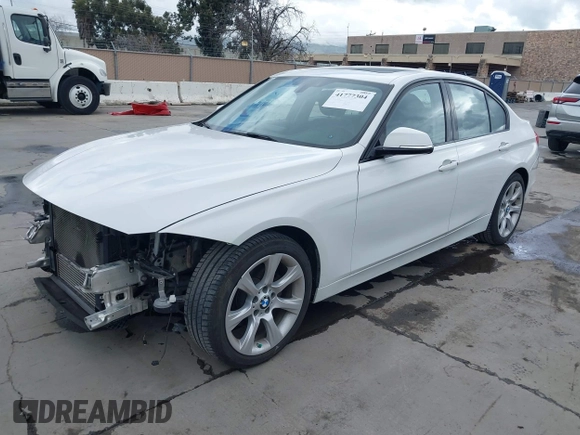 2015 BMW 3 Series 320i with VIN WBA3B1G52FNT06107, listed as a IAAI auction lot 41777304 with 85,832 mi miles. Bid and sale history available at carsss.com. Image 2.