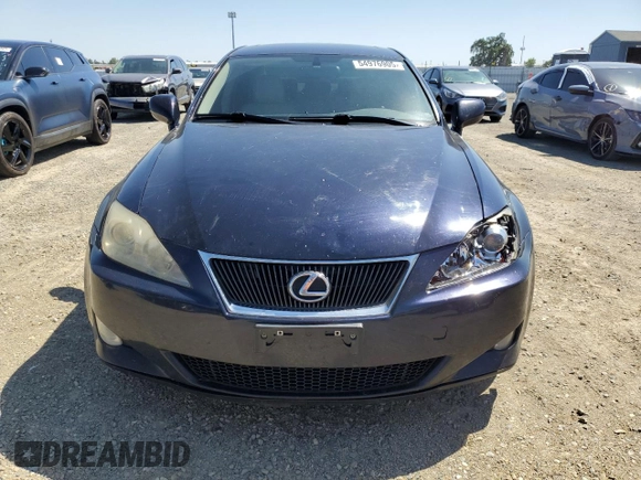 2008 Lexus IS 250 with VIN JTHBK262985068799, listed as a Copart auction lot 54976905 with 296,653 mi miles and Salvage Title. Bid and sale history available at DreamBid. Image 5.