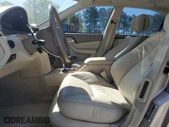 2006 Mercedes-Benz S 500 with VIN WDBNG75JX6A483736, listed as a Copart auction lot 53424695 with 86,999 mi miles and Salvage Title. Bid and sale history available at DreamBid. Image 7.