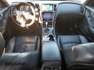 2014 Infiniti Q50 Premium with VIN JN1BV7AR9EM707892, listed as a Copart auction lot 82459294 with 144,387 mi miles and Salvage title. Bid and sale history available at DreamBid. Image 8.