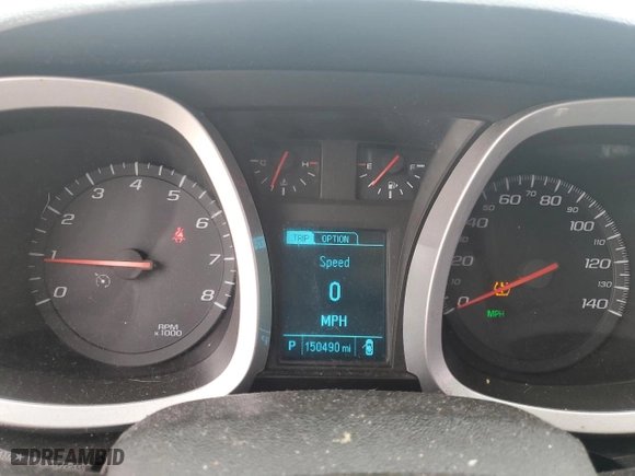 2016 Chevrolet Equinox LS with VIN 2GNALBEK0G1187585, listed as a Copart auction lot 48505435 with 150,490 mi miles and Salvage Title. Bid and sale history available at carsss.com. Image 9.