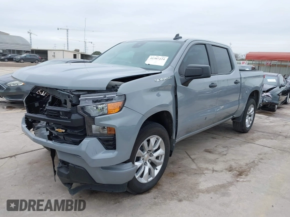 2024 Chevrolet Silverado 1500 Custom with VIN 3GCPABEK9RG265221, listed as a IAAI auction lot 41307224 with 17,146 mi miles and . Bid and sale history available at DreamBid. Image 2.