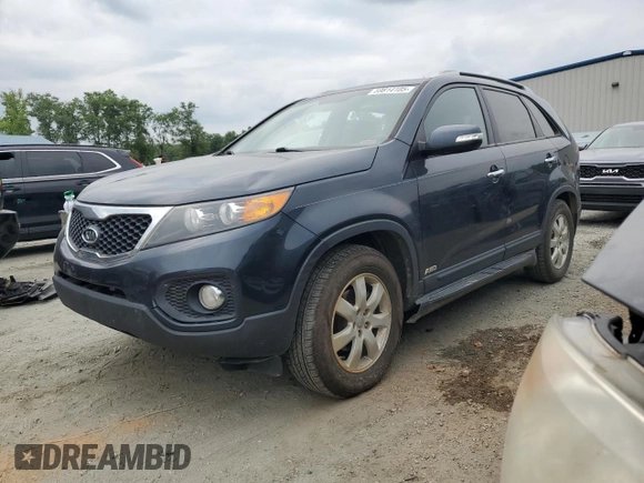2013 Kia Sorento LX with VIN 5XYKTCA62DG344000, listed as a Copart auction lot 59814105 with 192,178 mi miles and Salvage title. Bid and sale history available at DreamBid. Image 1.