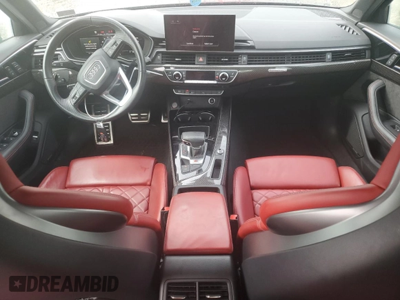 2021 Audi S4 Premium Plus with VIN WAUB4AF41MA069161, listed as a Copart auction lot 74431454 with 26,935 mi miles and Salvage Title. Bid and sale history available at carsss.com. Image 8.