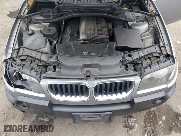 2005 BMW X3 2.5i with VIN WBXPA73465WC50680, listed as a Copart auction lot 81836634 with 0 mi miles and Salvage Title. Bid and sale history available at carsss.com. Image 14.