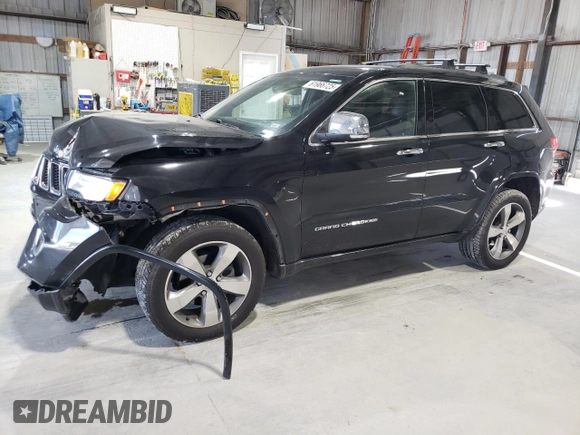 2015 Jeep Grand Cherokee Overland with VIN 1C4RJFCG0FC783375, listed as a Copart auction lot 61966725 with 191,478 mi miles and Salvage title. Bid and sale history available at DreamBid. Image 1.