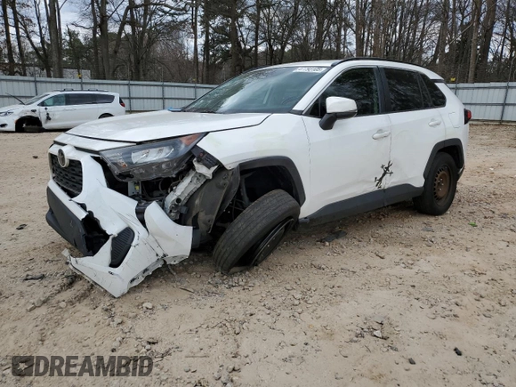 2019 Toyota RAV4 LE with VIN JTMK1RFV6KD018639, listed as a Copart auction lot 47793105 with 201,591 mi miles and Salvage Title. Bid and sale history available at carsss.com. Image 1.