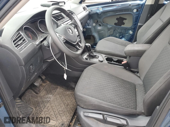 2018 Volkswagen Tiguan S with VIN 3VV0B7AX6JM105107, listed as a Copart auction lot 89363855 with 127,860 mi miles and Salvage title. Bid and sale history available at DreamBid. Image 7.