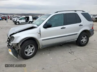 1999 Mercedes-Benz M-Class with VIN 4JGAB54E8XA060898, listed as a Copart auction lot 46033325 with 0 mi miles and Salvage Title. Bid and sale history available at carsss.com. Image 1.