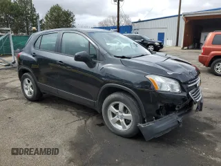 2016 Chevrolet Trax LS with VIN KL7CJNSB7GB631975, listed as a Copart auction lot 47319595 with 80,010 mi miles and Salvage Title. Bid and sale history available at carsss.com. Image 4.