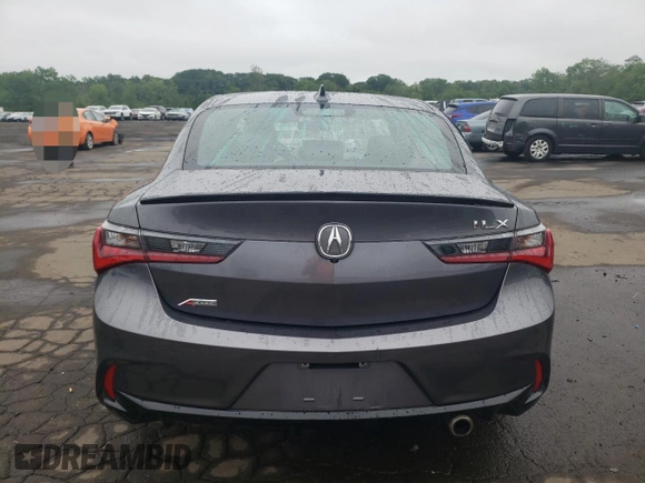 2021 Acura ILX Premium with VIN 19UDE2F81MA006340, listed as a Copart auction lot 60345715 with 106,799 mi miles and Salvage title. Bid and sale history available at DreamBid. Image 6.