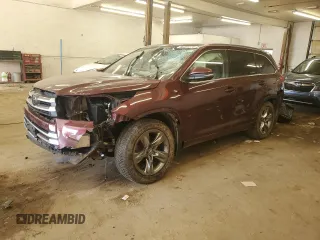 2018 Toyota Highlander Limited z VIN 5TDDZRFH5JS834966, wystawiony jako Copart lot #58785275 z przebiegiem 119 523 mil mil oraz Szkoda całkowita • Salvage title. Historia ofert i sprzedaży dostępna na DreamBid. Obrazek 1.