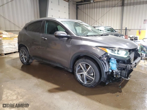 2021 Honda HR-V EX with VIN 3CZRU6H53MM706374, listed as a Copart auction lot 49824065 with 44,988 mi miles and Salvage Title. Bid and sale history available at carsss.com. Image 4.