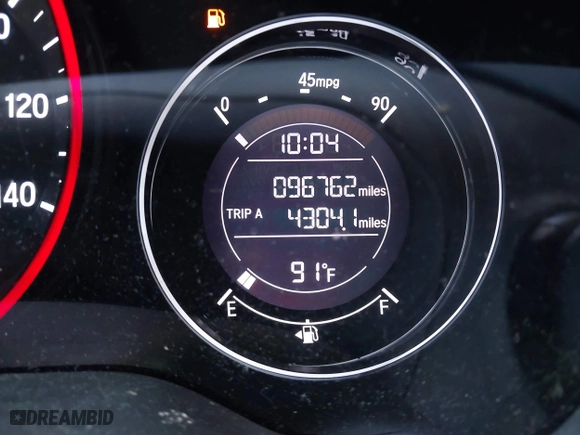 2016 Honda HR-V EX-L w/Navi with VIN 3CZRU5H73GM719223, listed as a IAAI auction lot 41542905 with 96,762 mi miles. Bid and sale history available at carsss.com. Image 15.