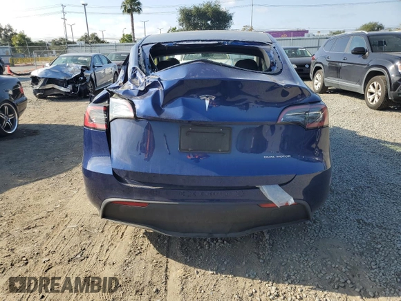 2024 Tesla Model Y Long Range с VIN 7SAYGDEEXRA223963, выставлен на аукционе Copart как лот 58442255 с пробегом 36 731 миль миль и Списание • Salvage title. История ставок и продаж доступна на DreamBid. Изображение 6.