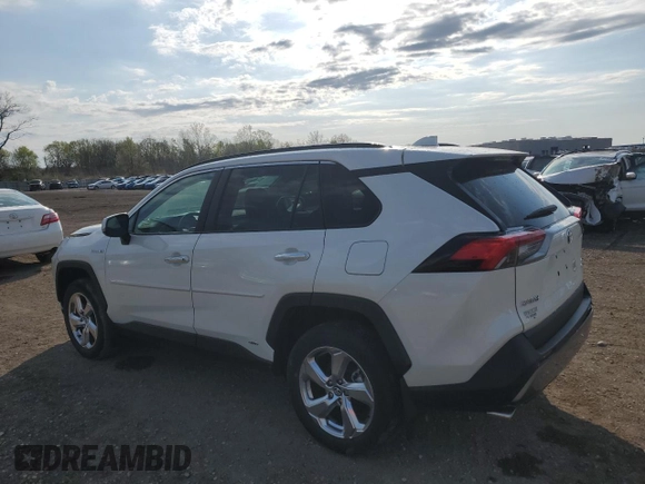 2020 Toyota RAV4 Hybrid Limited z VIN 4T3DWRFV0LU004797, wystawiony jako Copart lot #54181595 z przebiegiem 63 055 mil mil oraz Szkoda całkowita • Salvage title. Historia ofert i sprzedaży dostępna na DreamBid. Obrazek 2.