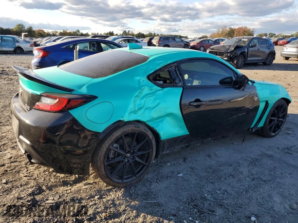 2023 Toyota GR86 Premium with VIN JF1ZNBF19P8754925, listed as a Copart auction lot 75647694 with 33,453 mi miles and Salvage Title. Bid and sale history available at carsss.com. Image 3.