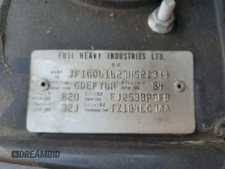 2007 Subaru Impreza i Special z VIN JF1GD61627H521344, wystawiony jako Copart lot #59112655 z przebiegiem 175 848 mil mil oraz Szkoda całkowita • Salvage title. Historia ofert i sprzedaży dostępna na DreamBid. Obrazek 12.