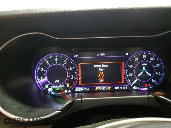 2020 Ford Mustang GT with VIN 1FA6P8CF5L5126582, listed as a Copart auction lot 54340235 with 32,634 mi miles and Salvage title. Bid and sale history available at DreamBid. Image 9.
