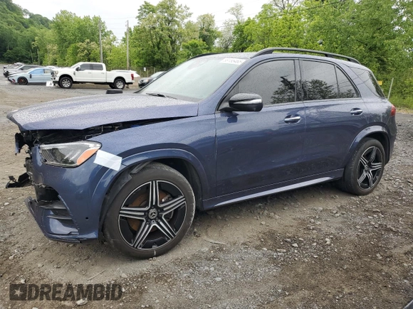 2024 Mercedes-Benz GLE 350 with VIN 4JGFB4FB4RB096975, listed as a Copart auction lot 58155465 with 28,359 mi miles and Salvage title. Bid and sale history available at DreamBid. Image 1.
