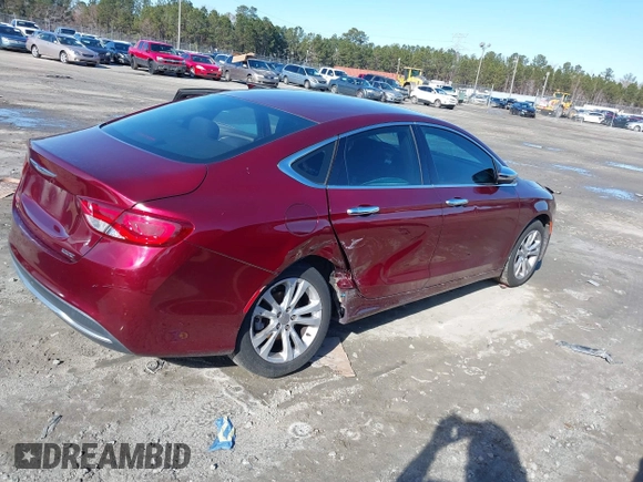 2015 Chrysler 200 Limited with VIN 1C3CCCAB7FN576741, listed as a IAAI auction lot 41374219 with 132,844 mi miles and . Bid and sale history available at DreamBid. Image 4.