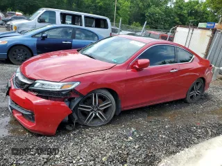 2016 Honda Accord Touring with VIN 1HGCT2B05GA005794, listed as a Copart auction lot 58905785 with 191,541 mi miles and Salvage title. Bid and sale history available at DreamBid. Image 1.