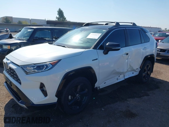 2021 Toyota RAV4 Hybrid XSE with VIN 4T3E6RFV3MU042773, listed as a IAAI auction lot 42000073 with 55,110 mi miles and . Bid and sale history available at DreamBid. Image 18.