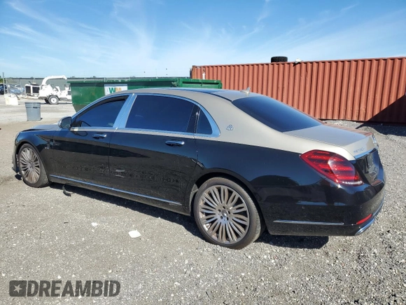 2020 Mercedes-Benz S with VIN W1KUX8AB1LA564983, listed as a Copart auction lot 48163955 with Not Provided miles and Clean Title. Bid and sale history available at DreamBid. Image 2.