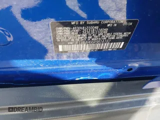2024 Subaru WRX Premium с VIN JF1VBAH66R9814182, выставлен на аукционе IAAI как лот 41570664 с пробегом 889 миль миль и . История ставок и продаж доступна на DreamBid. Изображение 9.