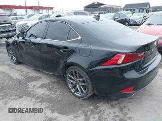 2014 Lexus IS 350 with VIN JTHBE1D26E5011864, listed as a IAAI auction lot 38611471 with 7,677 mi miles. Bid and sale history available at carsss.com. Image 3.