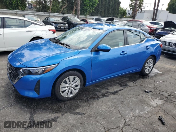 2024 Nissan Sentra SV with VIN 3N1AB8CV9RY270628, listed as a Copart auction lot 54660855 with 23,209 mi miles and Salvage Title. Bid and sale history available at DreamBid. Image 1.