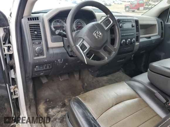 2011 Ram 2500 ST with VIN 3D7LP2ET9BG589870, listed as a Copart auction lot 61138005 with 156,508 mi miles and Salvage title. Bid and sale history available at DreamBid. Image 8.
