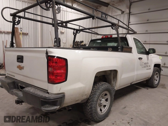 2016 Chevrolet Silverado 1500 Work Truck with VIN 1GCNCNEH1GZ189790, listed as a IAAI auction lot 41536340 with 143,000 mi miles. Bid and sale history available at carsss.com. Image 4.