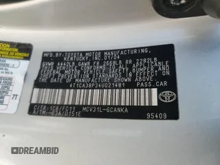 2004 Toyota Solara SE with VIN 4T1CA38P34U021481, listed as a Copart auction lot 53712095 with Not Provided miles and Salvage Title. Bid and sale history available at carsss.com. Image 12.