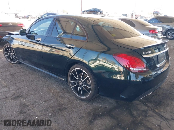 2019 Mercedes-Benz C 300 with VIN WDDWF8DB0KR506709, listed as a IAAI auction lot 41835690 with 58,606 mi miles and . Bid and sale history available at DreamBid. Image 3.