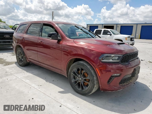 2021 Dodge Durango R/T with VIN 1C4SDJCT6MC610238, listed as a Copart auction lot 61294645 with 65,970 mi miles and Salvage title. Bid and sale history available at DreamBid. Image 4.