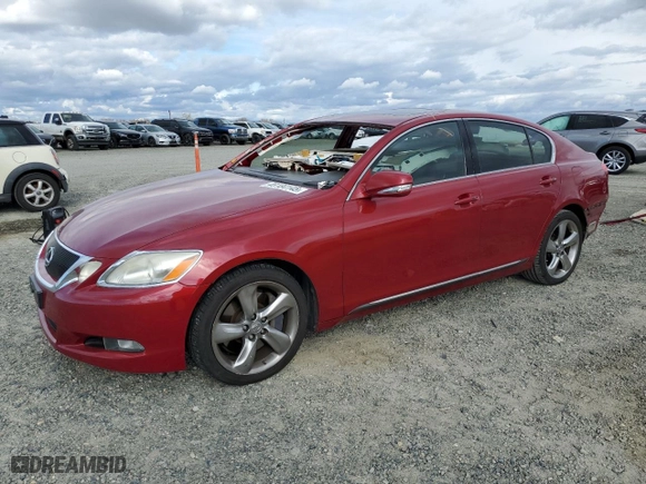 2011 Lexus GS 350 with VIN JTHBE1KSXB0053739, listed as a Copart auction lot 48184145 with 75,753 mi miles and Salvage Title. Bid and sale history available at carsss.com. Image 1.