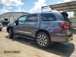 2020 Toyota Sequoia Limited with VIN 5TDKY5G17LS074238, listed as a Copart auction lot 61617894 with 62,445 mi miles and Salvage Title. Bid and sale history available at carsss.com. Image 2.