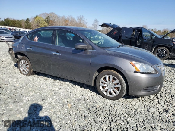 2015 Nissan Sentra SR with VIN 3N1AB7AP2FL669730, listed as a Copart auction lot 48541165 with 114,366 mi miles and Salvage Title. Bid and sale history available at DreamBid. Image 4.